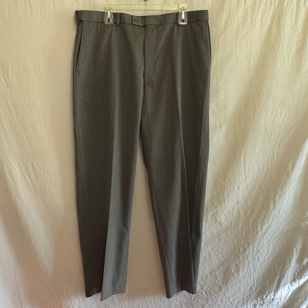 B-264 Men’s Bragg Louis Raphael Gray Dress Pants Size 38x30‎